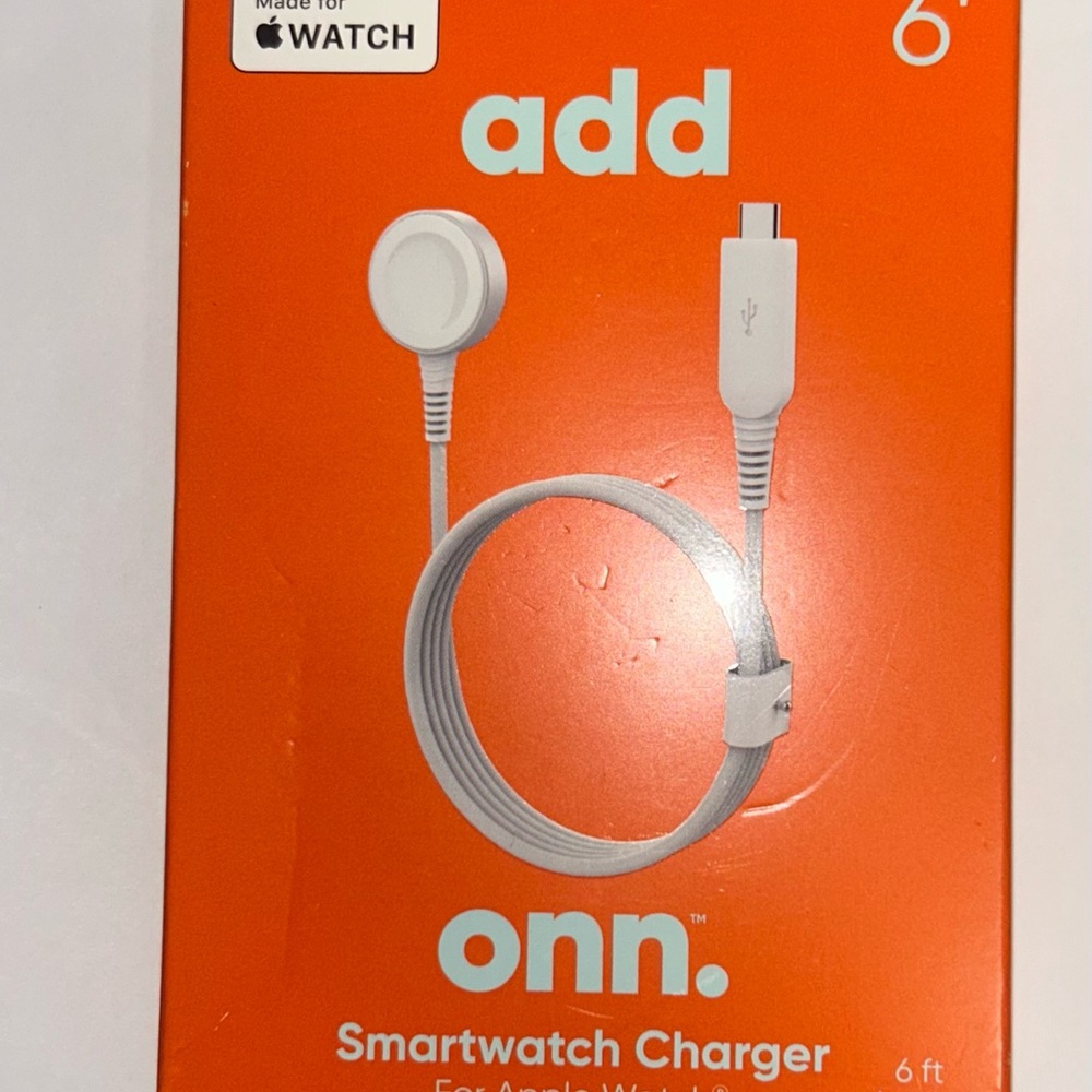 NWB Add Onn White Smartwatch Charger for Apple Watch ⭐️